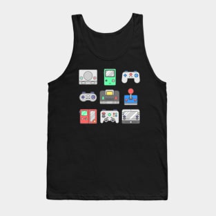 80s 90s Video Game controller Tank Top